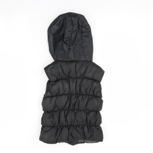 NEXT Girls Black   Gilet Coat Size 7 Years