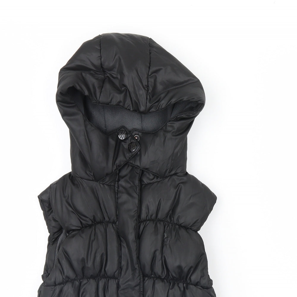 NEXT Girls Black   Gilet Coat Size 7 Years