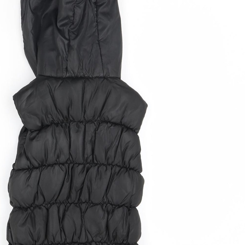 NEXT Girls Black   Gilet Coat Size 7 Years