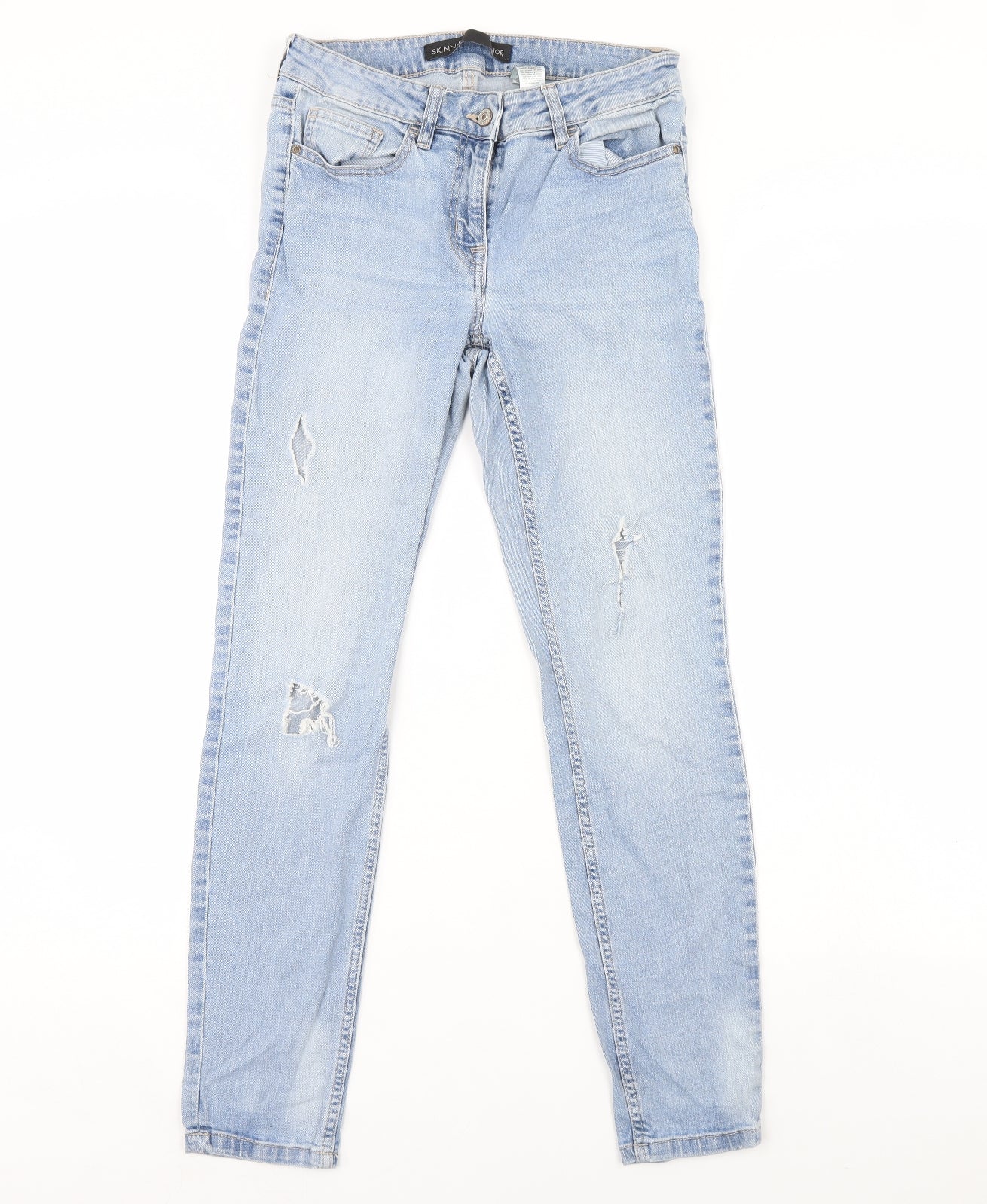 NEXT Womens Blue  Denim Skinny Jeans Size 10 L28 in