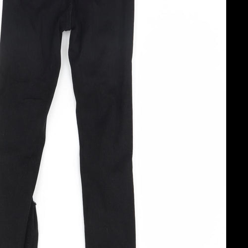 Denim & Co. Womens Black  Denim Skinny Jeans Size 6 L28 in