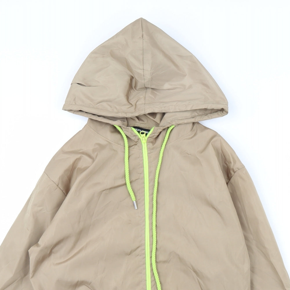 Pretty little thing Womens Beige   Rain Coat Coat Size 6