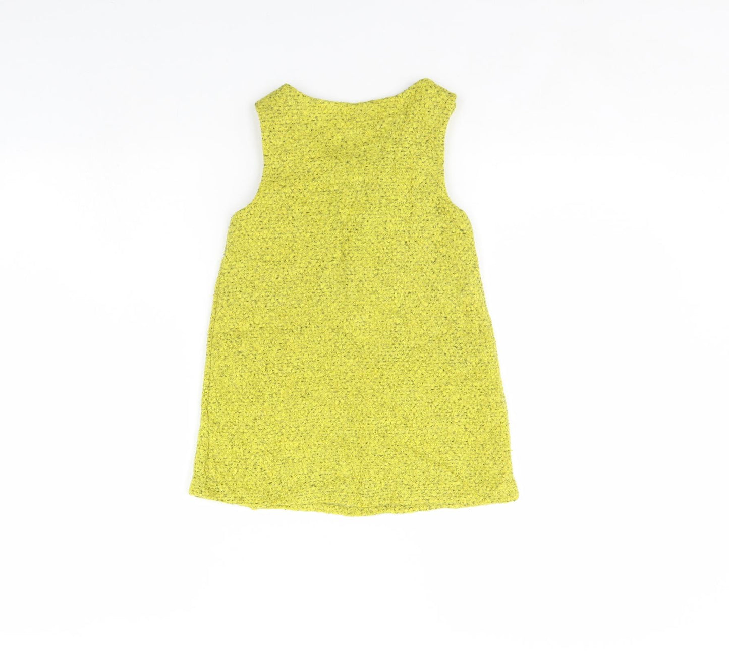NEXT Girls Yellow   Pinafore/Dungaree Dress  Size 3 Years