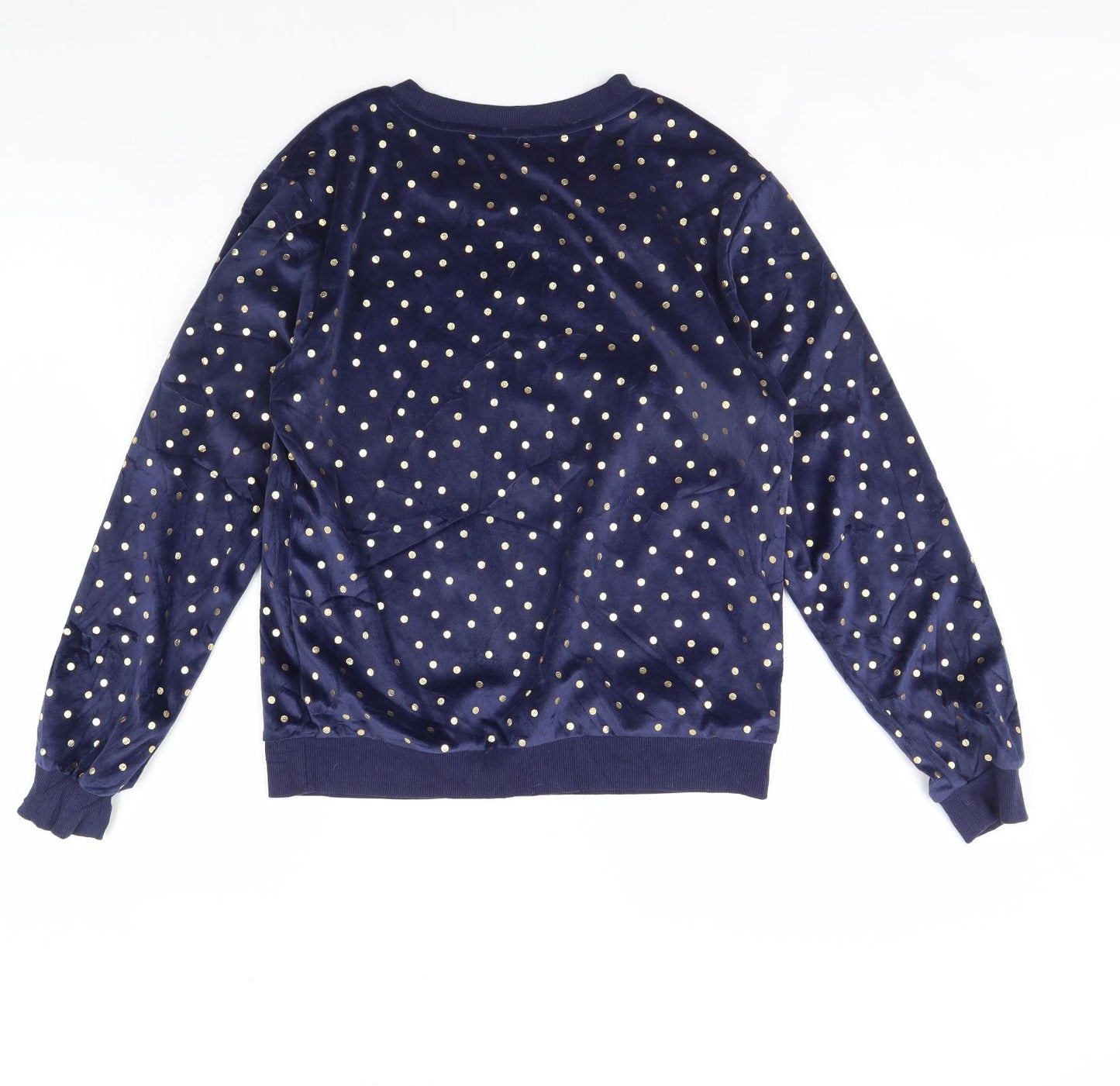 George Womens Blue Polka Dot  Cami Pyjama Top Size 8  - Let it snow