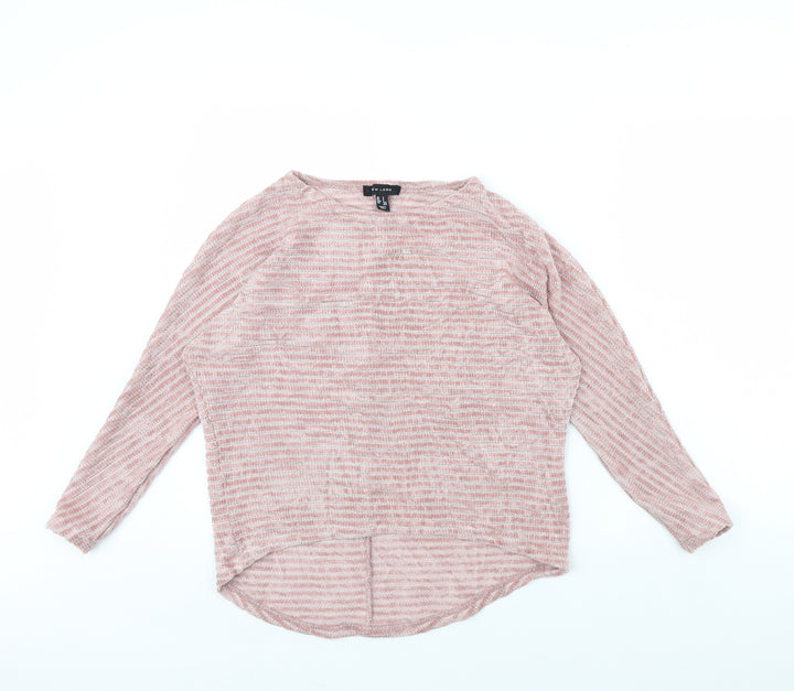 New Look Womens Pink Pullover Jumper Size S
