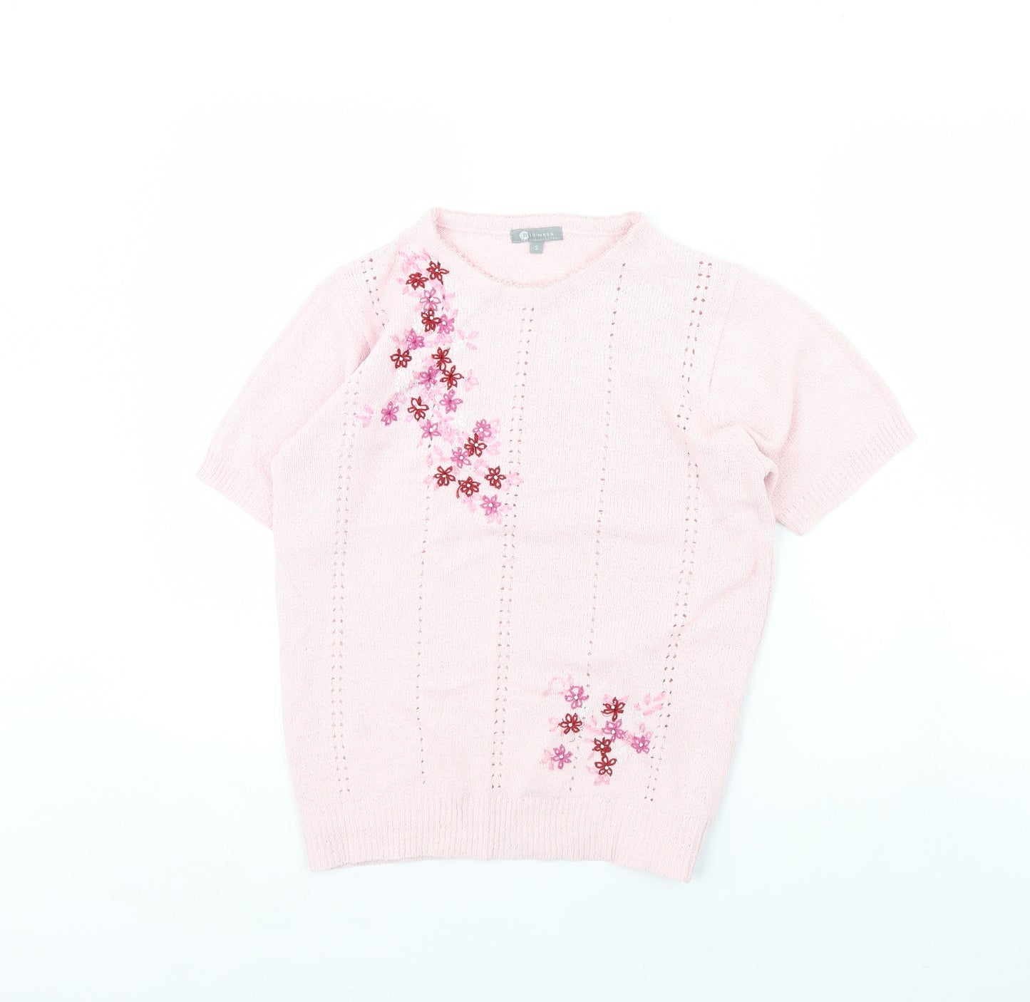 Mia Moda Womens Pink   Pullover Jumper Size S