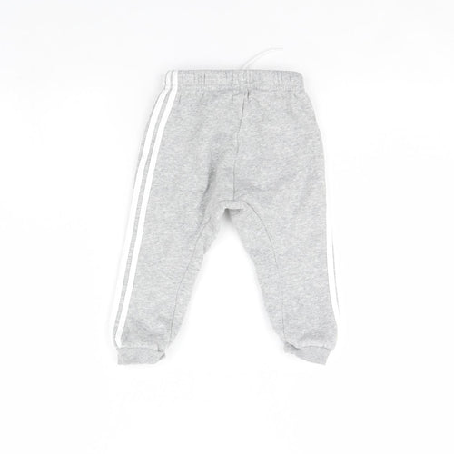 adidas Baby Grey   Jogger Trousers Size 12 Months