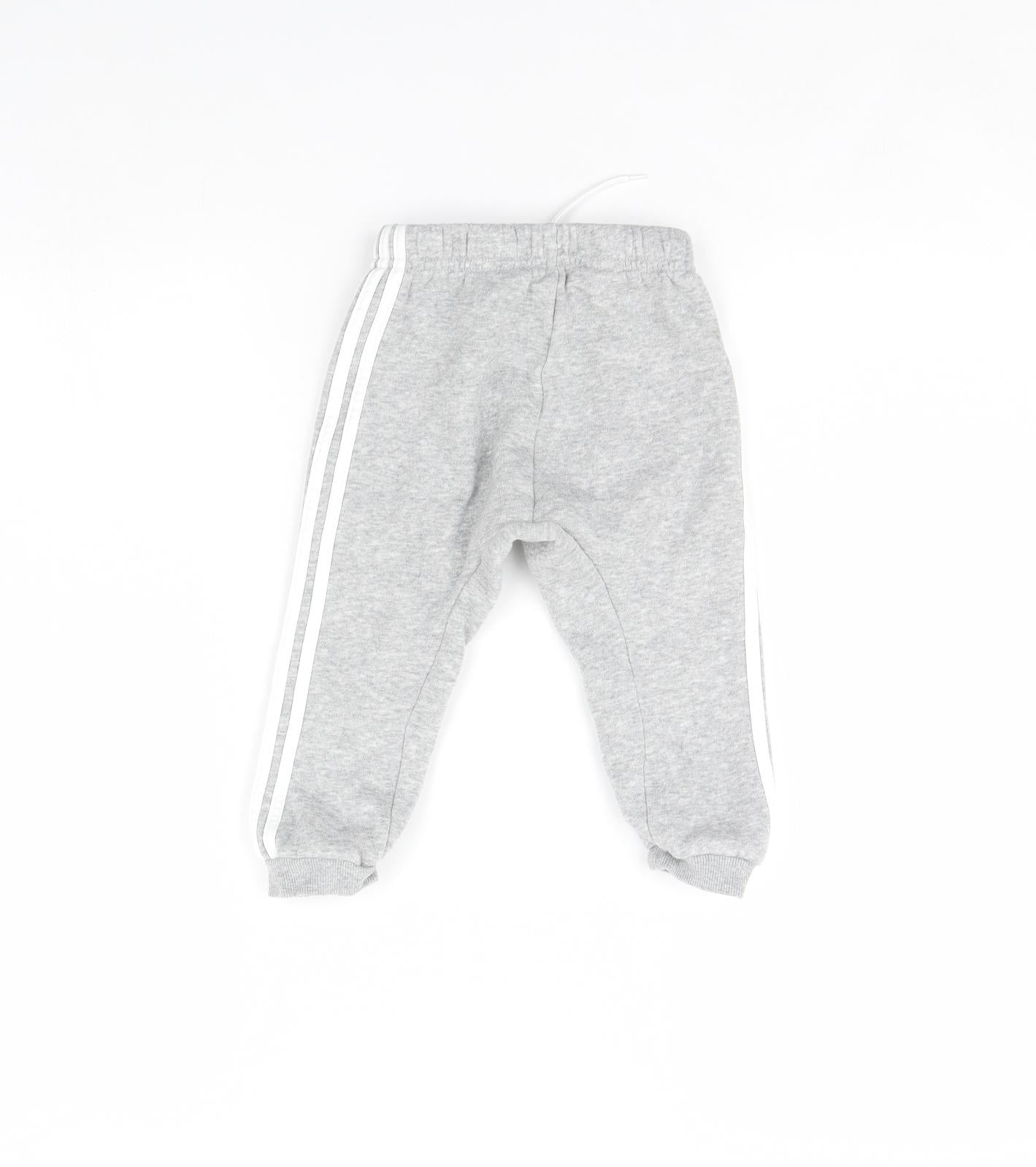 adidas Baby Grey   Jogger Trousers Size 12 Months
