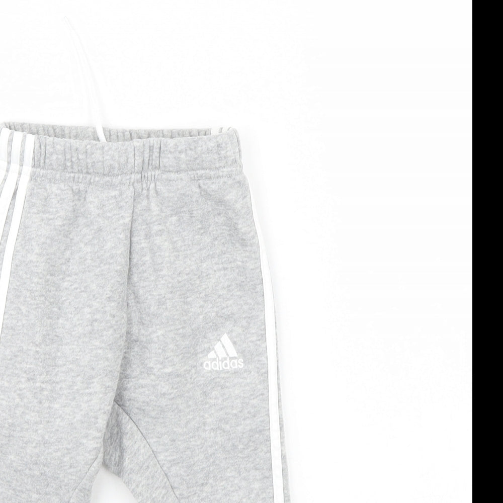 adidas Baby Grey   Jogger Trousers Size 12 Months