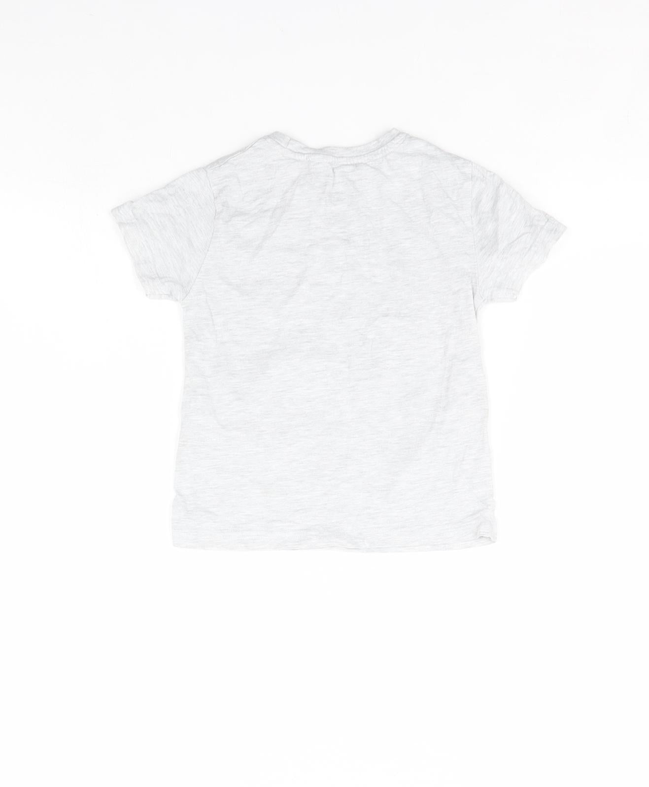 Disney Girls Grey   Basic T-Shirt Size 4 Years  - Toy Story