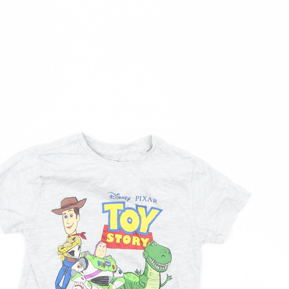 Disney Girls Grey   Basic T-Shirt Size 4 Years  - Toy Story
