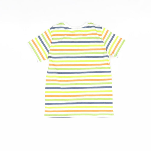 Dunnes Stores Boys Green Striped  Basic T-Shirt Size 3 Years