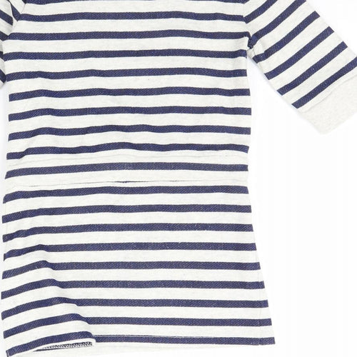 Emoi Girls Blue Striped  Jumper Dress  Size 4 Years