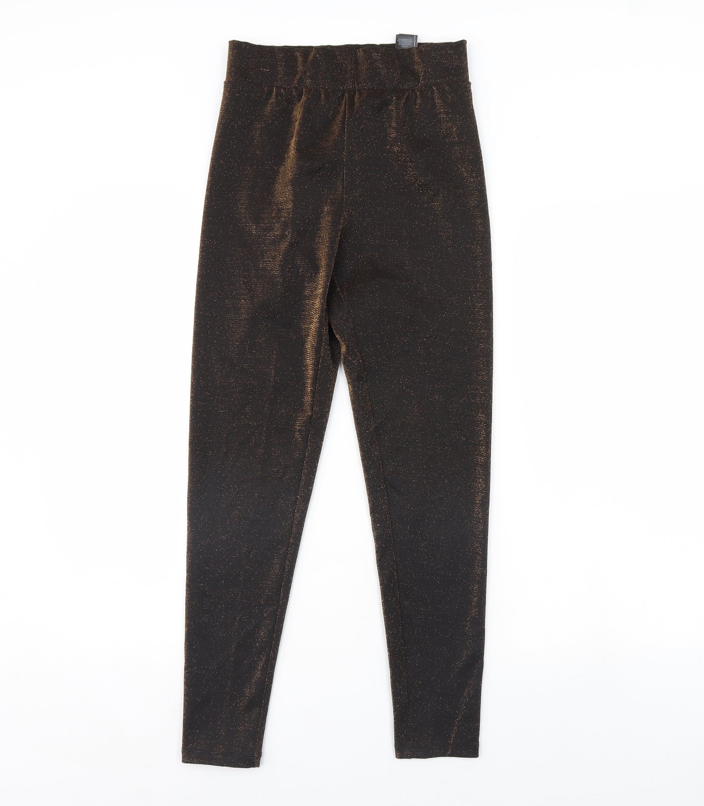m&s Womens Gold   Capri Leggings Size 8 L27 in
