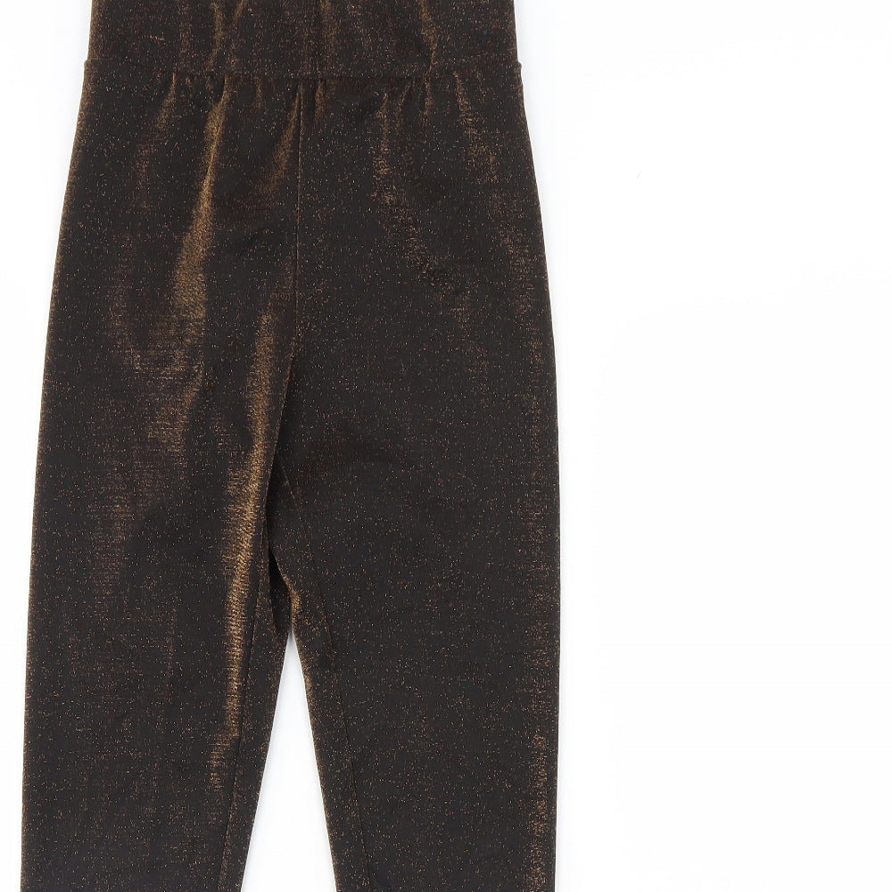 m&s Womens Gold   Capri Leggings Size 8 L27 in