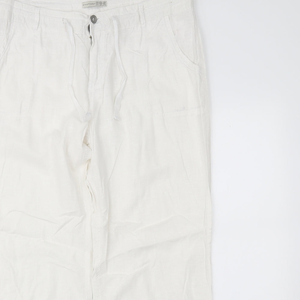 Primark Womens White   Trousers  Size 16 L26 in