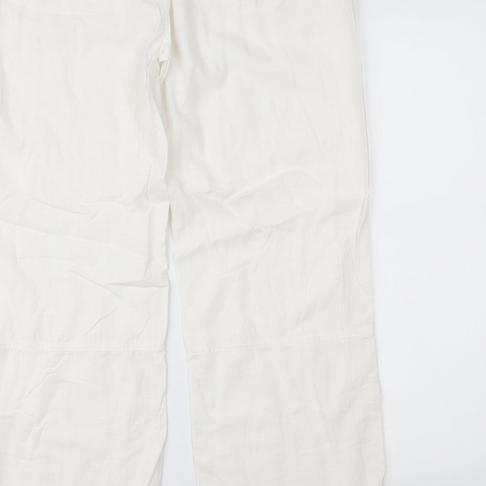 Primark Womens White   Trousers  Size 16 L26 in