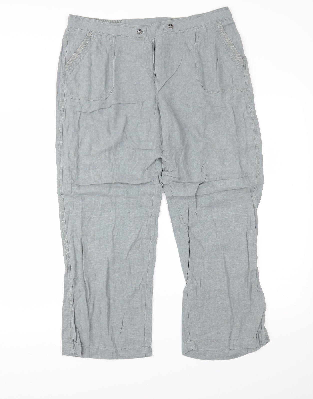 BHS Womens Green   Trousers  Size 16 L25 in