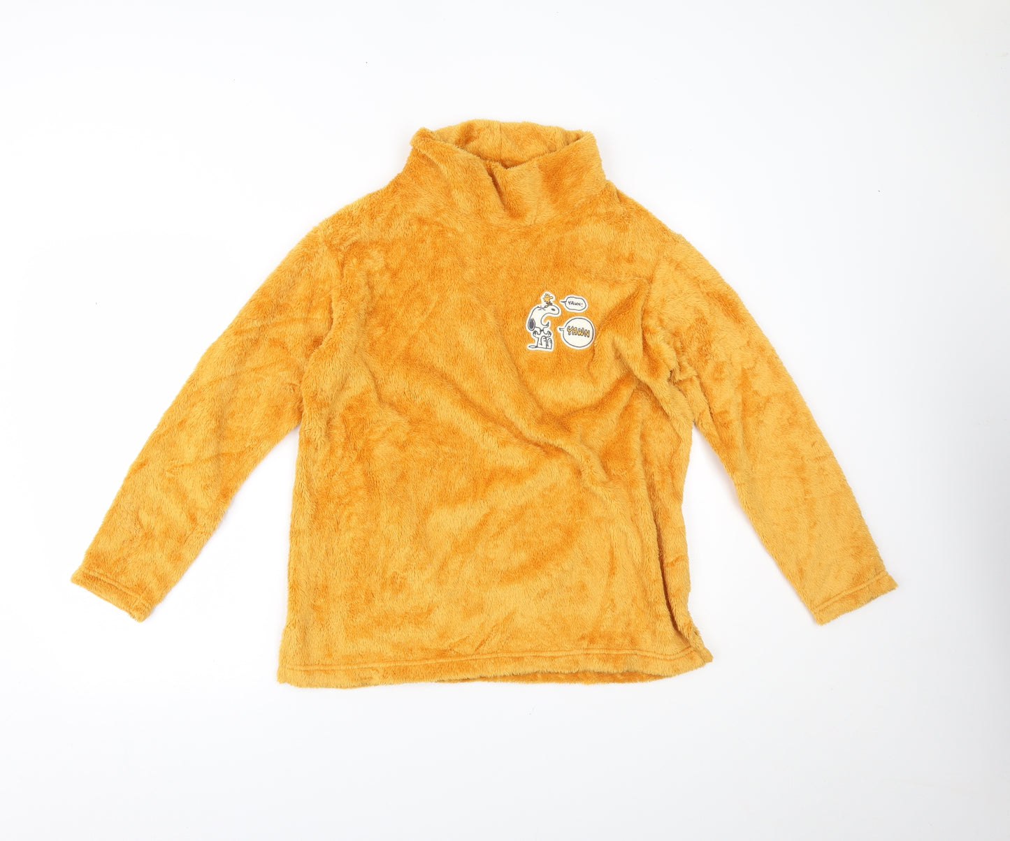 Uniqlo Womens Yellow Solid  Top Pyjama Top Size L  - SNOOPY
