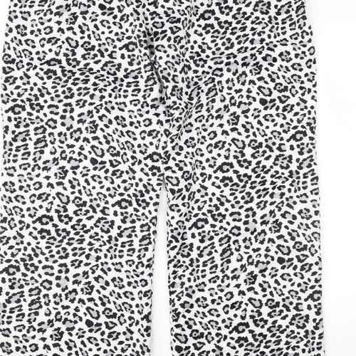 La Senza Womens White Animal Print   Pyjama Pants Size 14