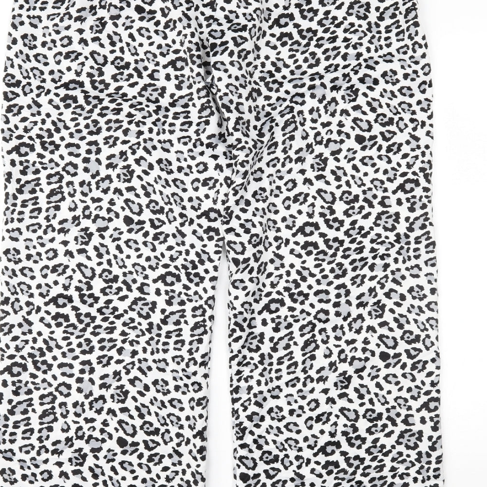 La Senza Womens White Animal Print   Pyjama Pants Size 14
