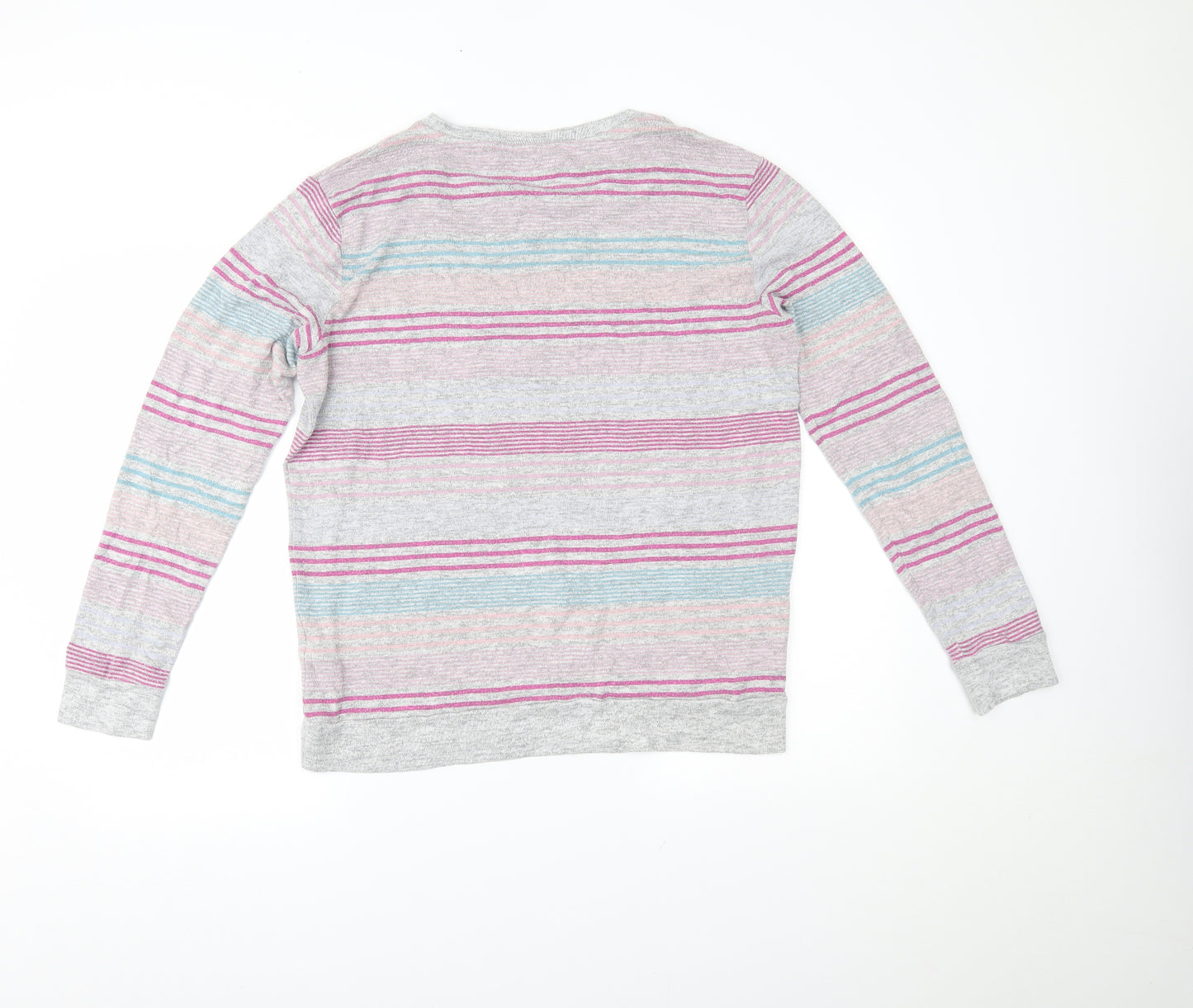 Marks and Spencer Womens Multicoloured Striped  Pullover Jumper Size 14