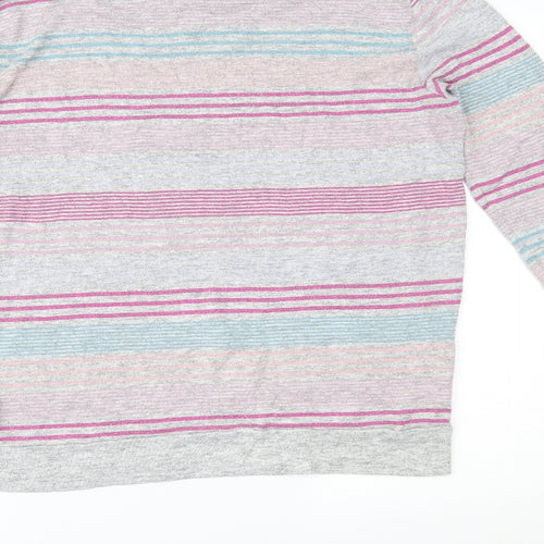 Marks and Spencer Womens Multicoloured Striped  Pullover Jumper Size 14