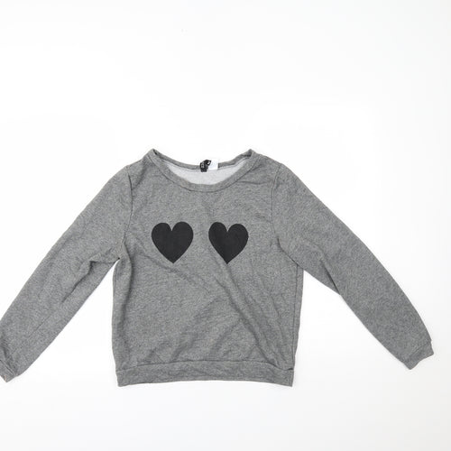 H&M Womens Grey   Basic Blouse Size M