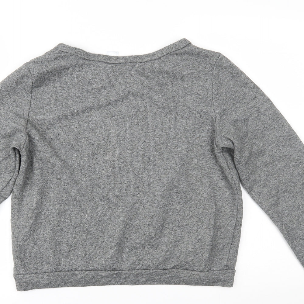 H&M Womens Grey   Basic Blouse Size M