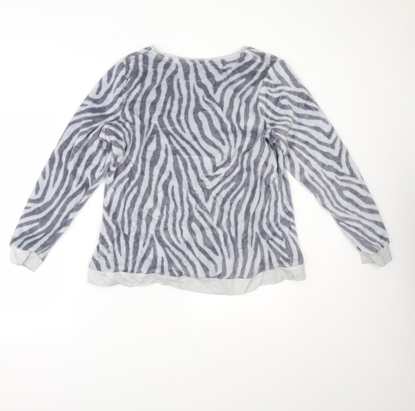 Avon Womens Blue Animal Print  Top Pyjama Top Size XL