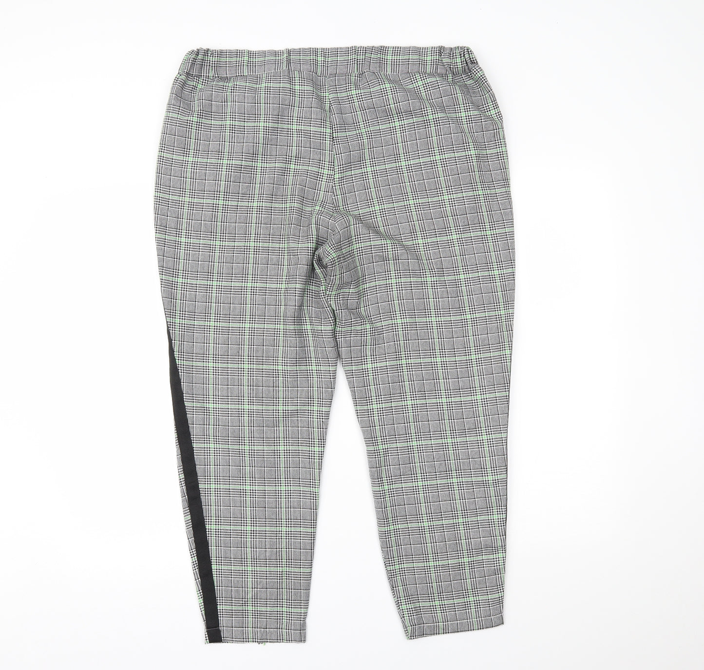 Primark Womens Grey Houndstooth  Trousers  Size 16 L21 in