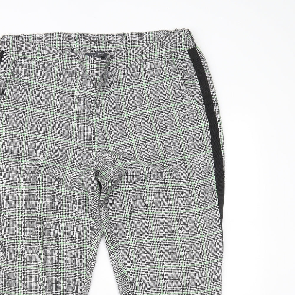 Primark Womens Grey Houndstooth  Trousers  Size 16 L21 in