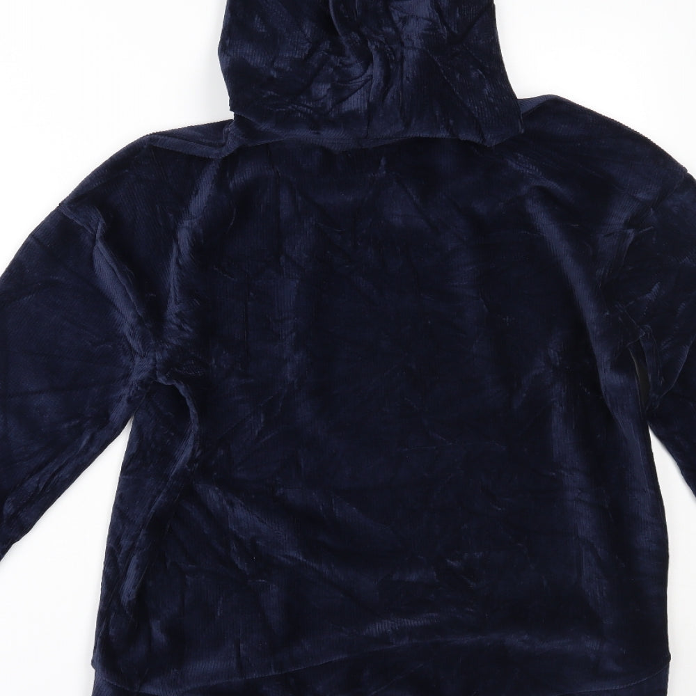 Yns Tekstil Womens Blue   Pullover Hoodie Size 12