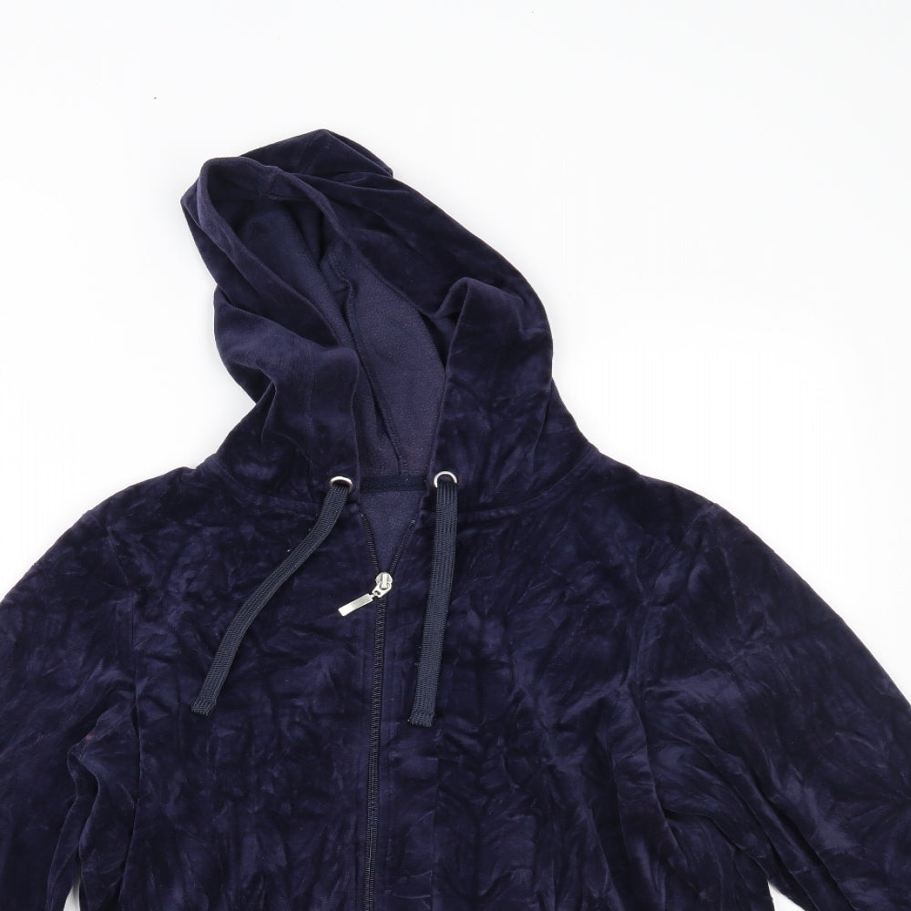 Marks and Spencer Womens Blue   Full Zip Hoodie Size 18