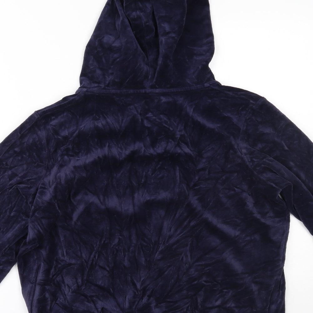 Marks and Spencer Womens Blue   Full Zip Hoodie Size 18