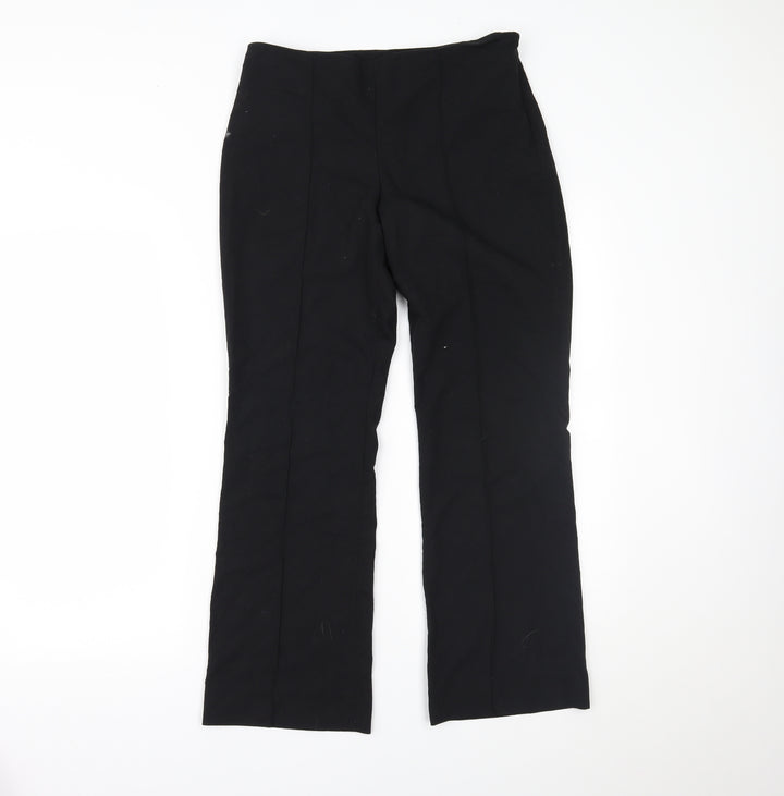Mango Womens Black Trousers Size 10 L24 in