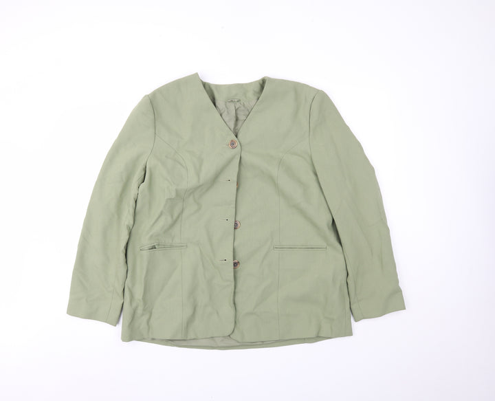Bonmarché Womens Green   Jacket Blazer Size 20