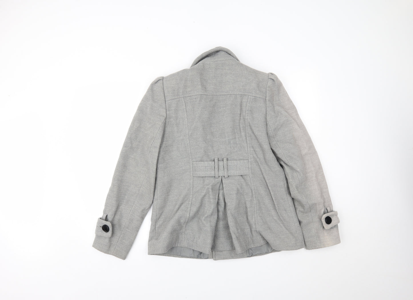 Dorothy Perkins Womens Grey   Overcoat Coat Size 12