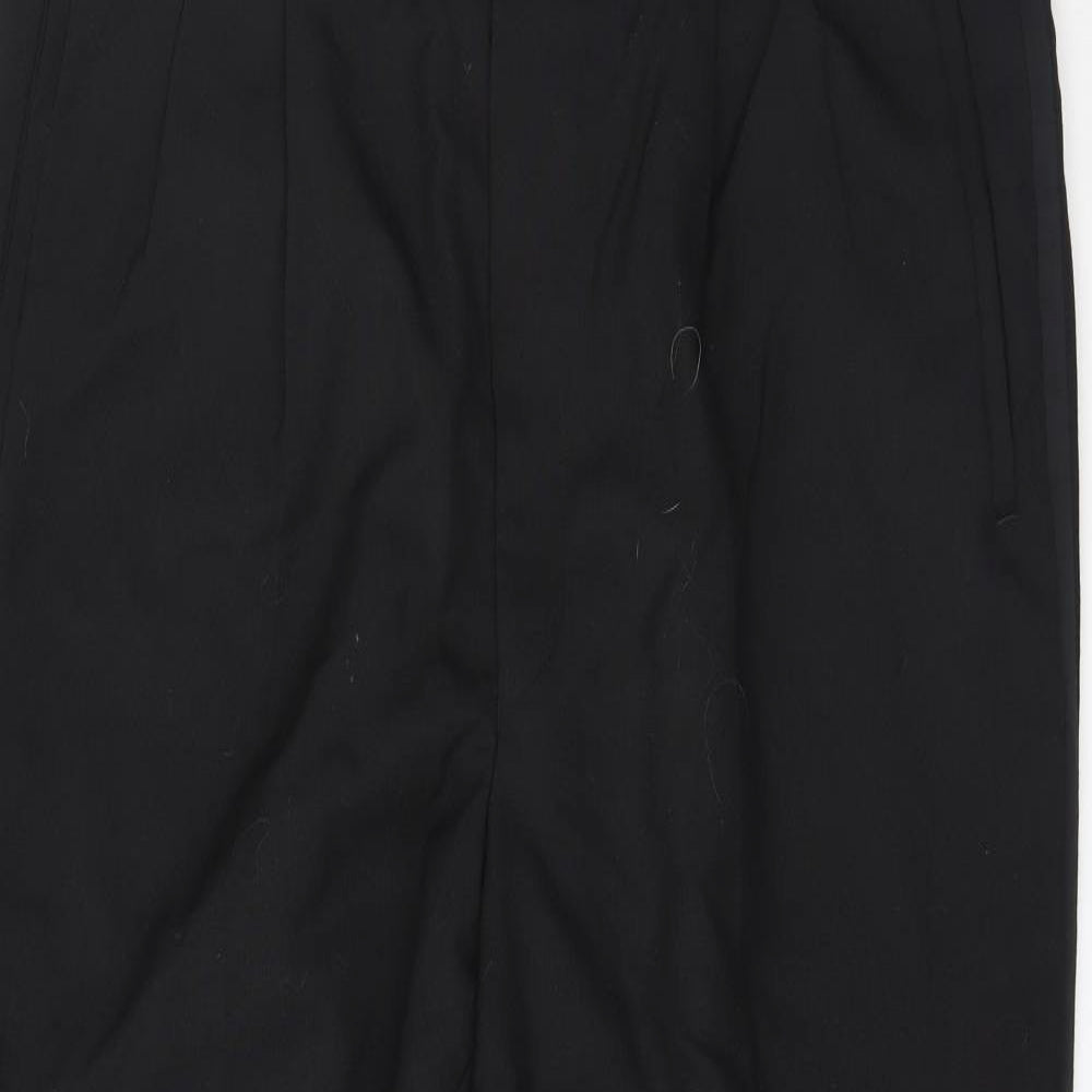 Preworn Mens Black   Trousers  Size 46 L28 in