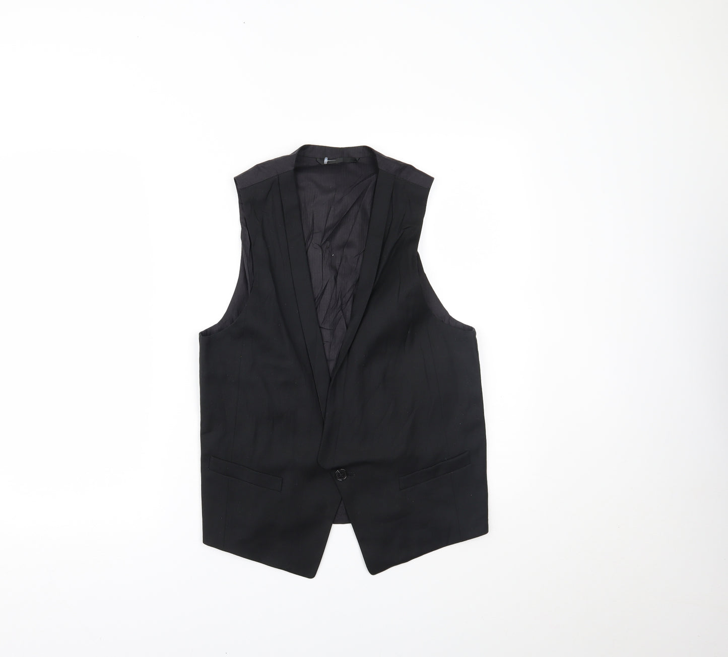 AllSaints Mens Black   Jacket Suit Waistcoat