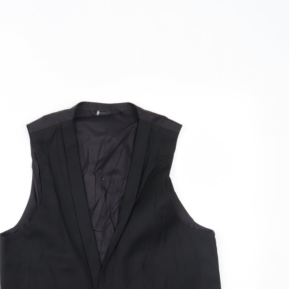 AllSaints Mens Black   Jacket Suit Waistcoat