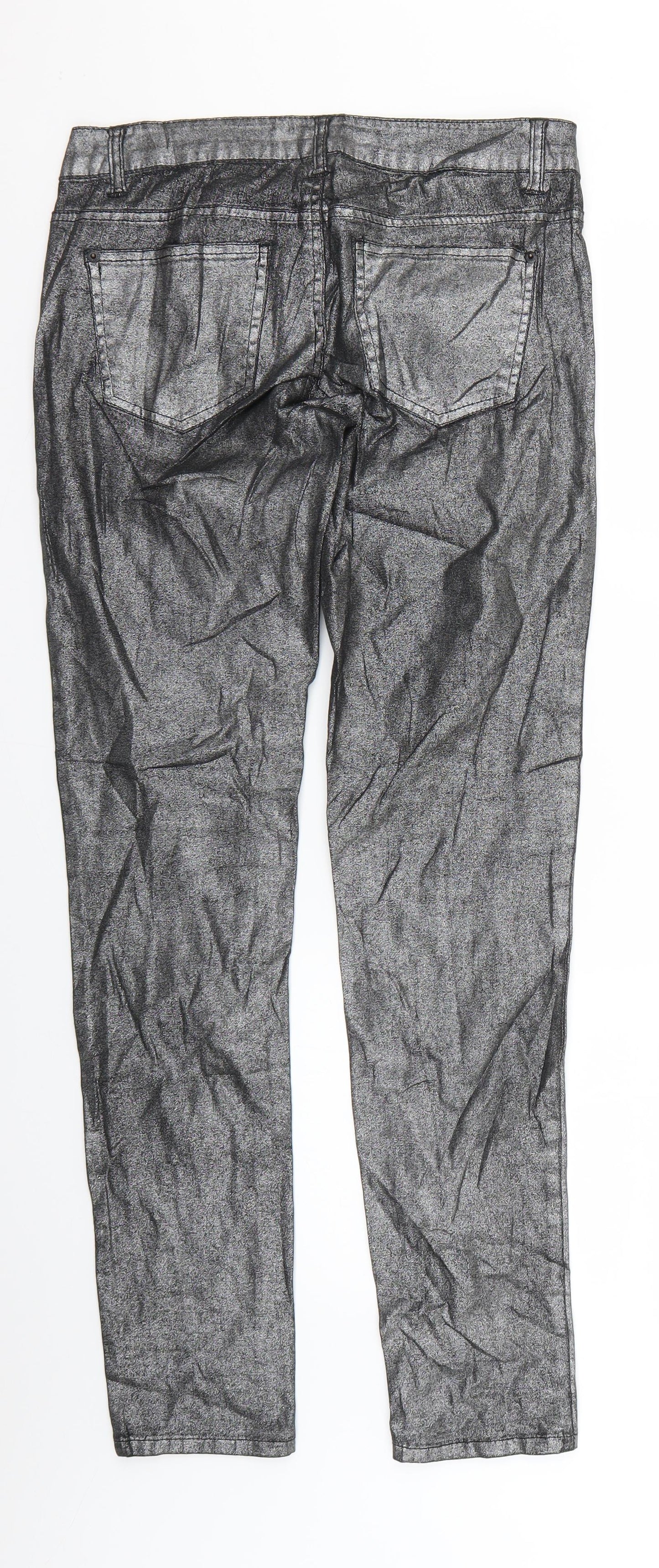 Celebrity Pink Womens Silver   Skinny Jeans Size 4 L29 in