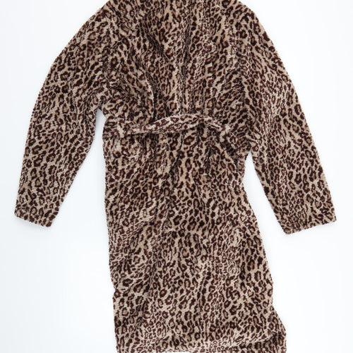 NEXT Womens Brown Animal Print  Top Robe Size L