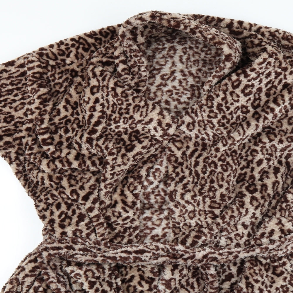 NEXT Womens Brown Animal Print  Top Robe Size L