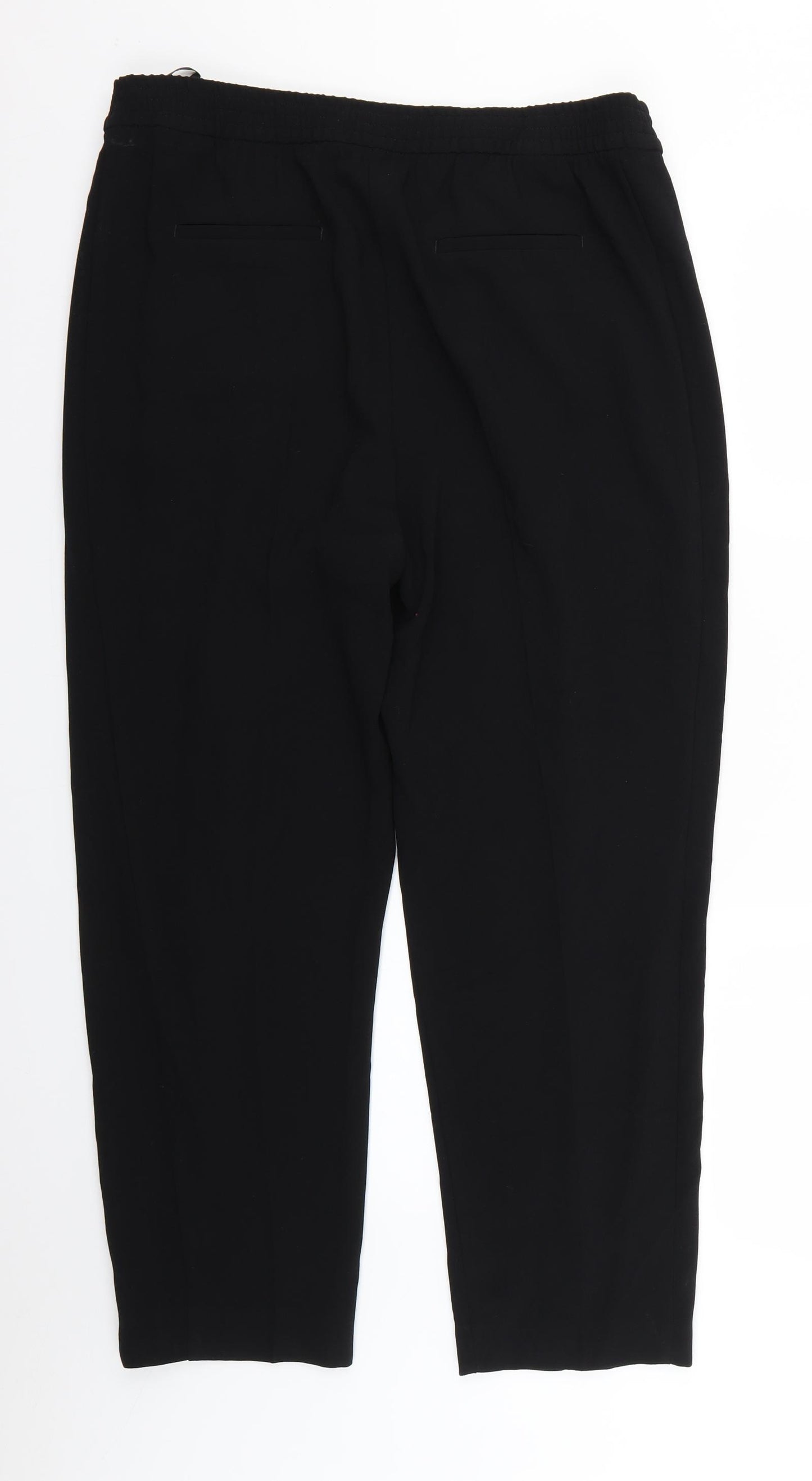 Marks and Spencer Womens Black   Trousers  Size 16 L25 in