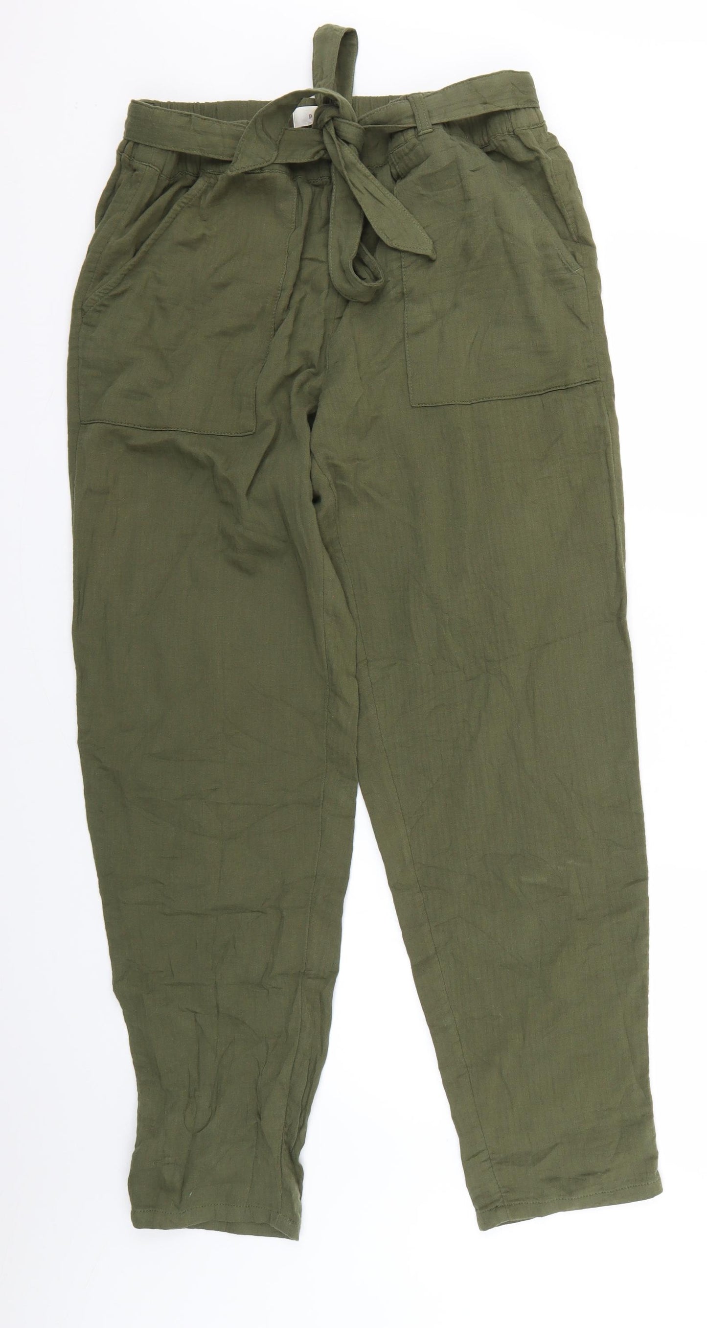 Marks & Spencer Womens Green   Trousers  Size 14 L29 in