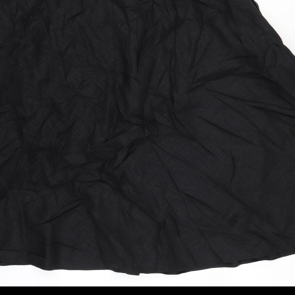Marks & Spencer Womens Black   Flare Skirt Size 12