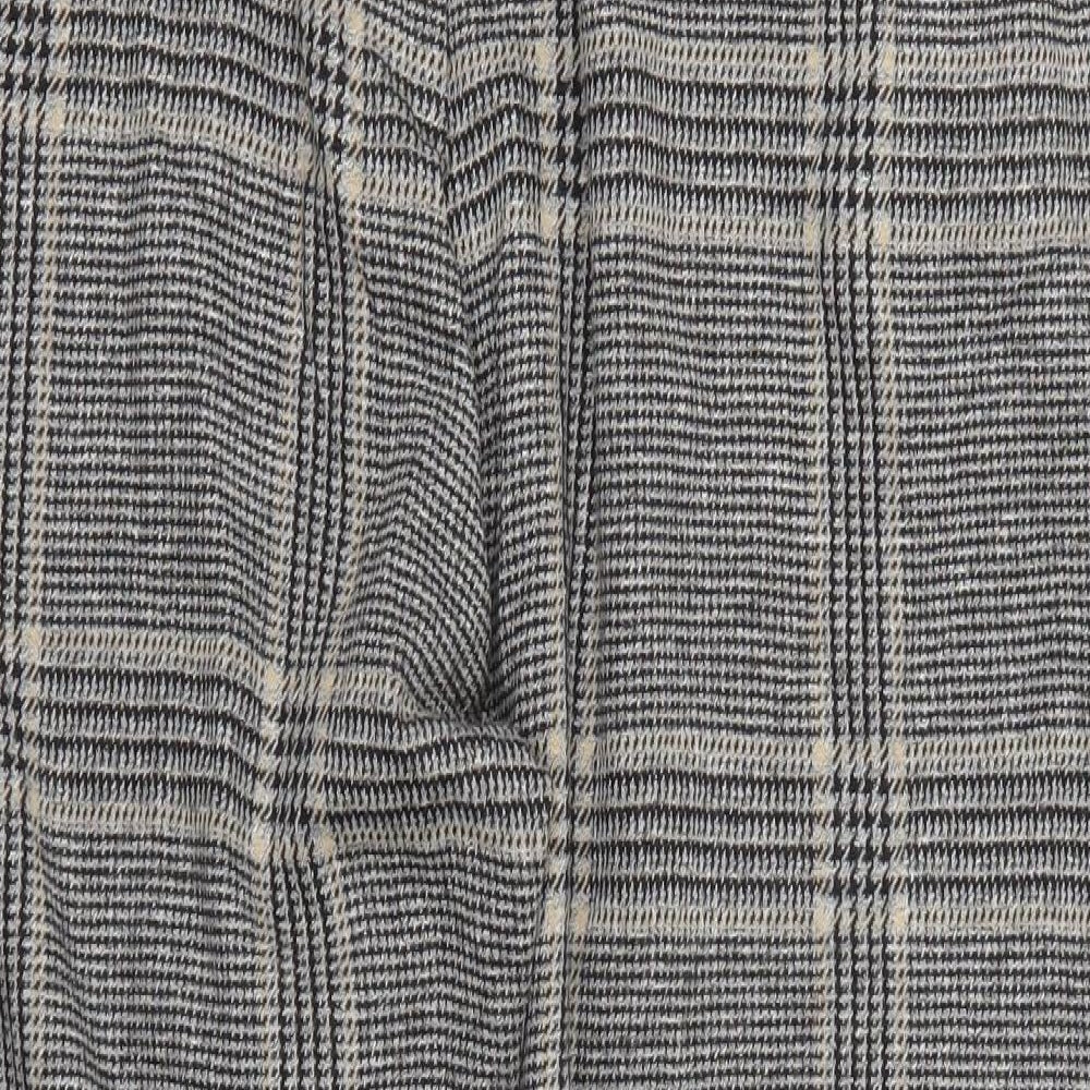 Marks and Spencer Womens Brown Check  Trousers  Size 18 L21 in