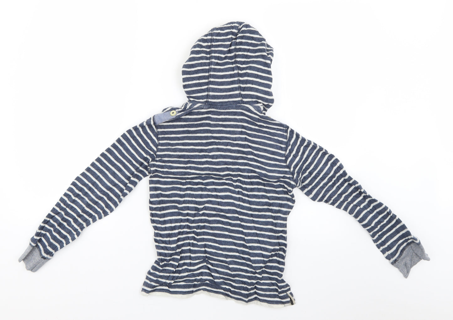 NEXT Boys Blue Striped  Pullover Hoodie Size 9 Years