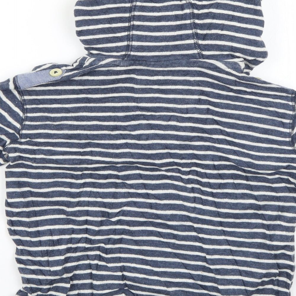 NEXT Boys Blue Striped  Pullover Hoodie Size 9 Years